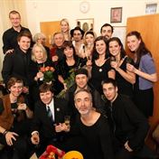 Villon po premiere Divadlo Na Jezerce spolecne foto po premiere foto Ivan Kahun